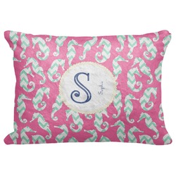 Sea Horses Decorative Baby Pillowcase - 16"x12" (Personalized)
