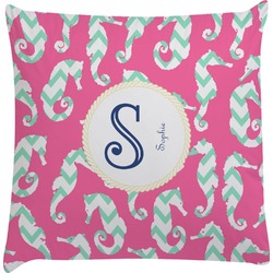 Sea Horses Decorative Pillow Case (Personalized)