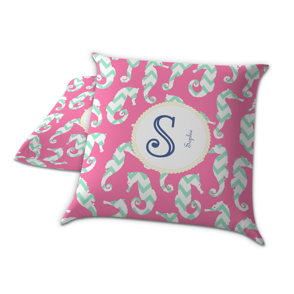 Sea Horses Decorative Pillow Case - TWO