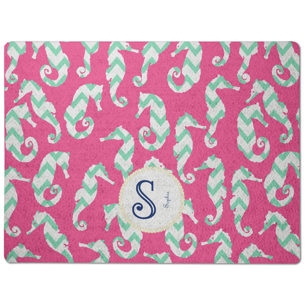Sea Horses Dog Food Mat - Medium without bowls