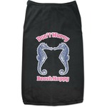 Sea Horses Black Pet Shirt (Personalized)