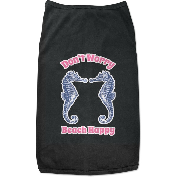 Custom Sea Horses Black Pet Shirt - L (Personalized)