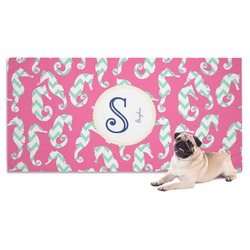 Sea Horses Dog Towel (Personalized)