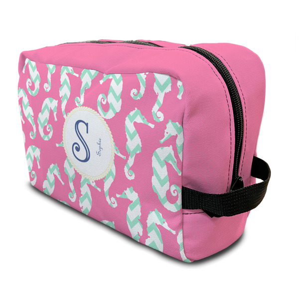 Custom Sea Horses Toiletry Bag / Dopp Kit (Personalized)
