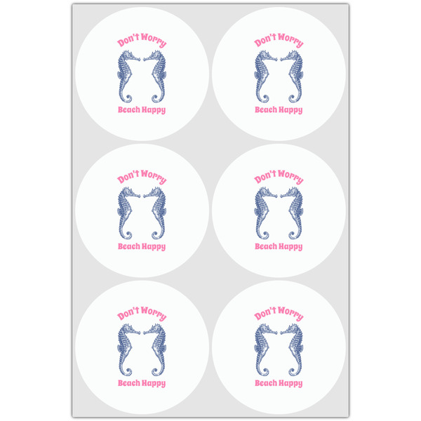 Sea Horses Drink Topper - Large - Set of 6