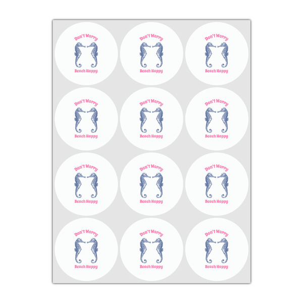 Sea Horses Drink Topper - Small - Set of 12