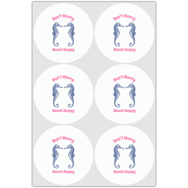 Sea Horses Drink Topper - XLarge - Set of 6