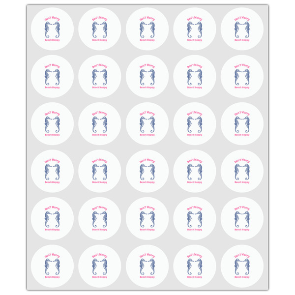 Sea Horses Drink Topper - XSmall - Set of 30