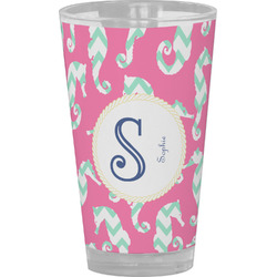 Sea Horses Pint Glass - Full Color (Personalized)
