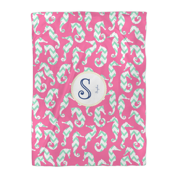 Sea Horses Duvet Cover - Twin XL - Front