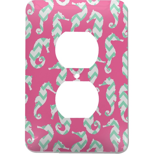 Custom Sea Horses Electric Outlet Plate