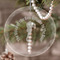 Sea Horses Engraved Glass Ornaments - Round-Main Parent
