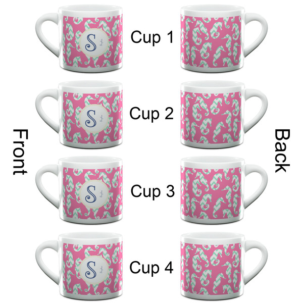 Sea Horses Espresso Cup - 6oz (Double Shot Set of 4) APPROVAL