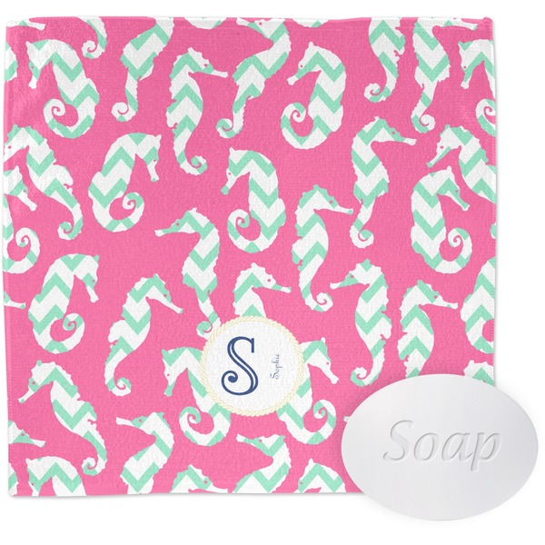 Custom Sea Horses Washcloth (Personalized)