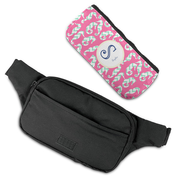 Sea Horses Fanny Packs - FLAT (flap off)