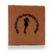 Sea Horses Leather Binder - 1" - Rawhide (Personalized)