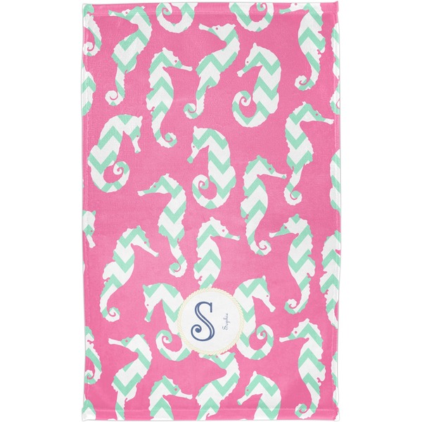 Sea Horses Finger Tip Towel - Full View