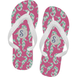 Sea Horses Flip Flops - Small (Personalized)
