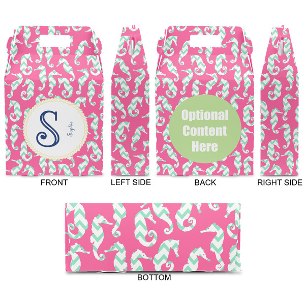 Sea Horses Gable Favor Box - Approval