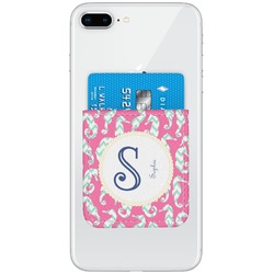 Sea Horses Genuine Leather Adhesive Phone Wallet (Personalized)