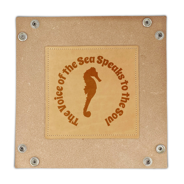 Sea Horses Genuine Leather Valet Trays - FRONT