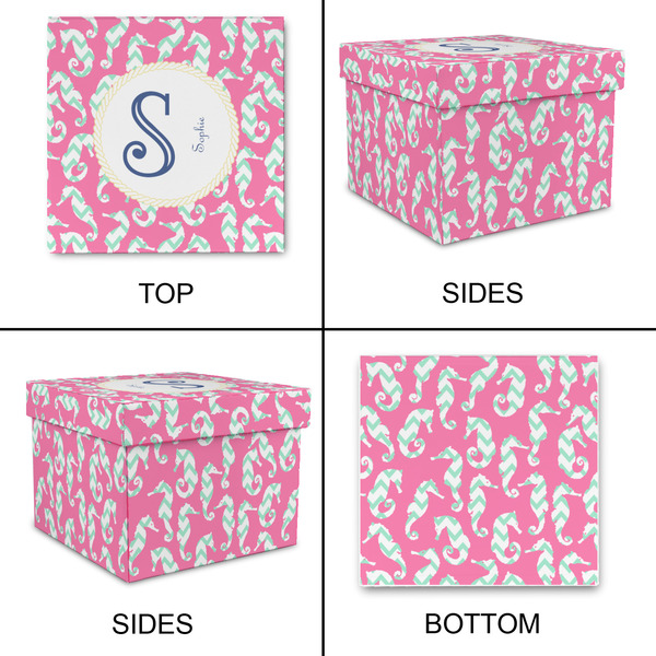 Sea Horses Gift Boxes with Lid - Canvas Wrapped - Medium - Approval