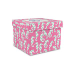 Sea Horses Gift Box with Lid - Canvas Wrapped - Small (Personalized)