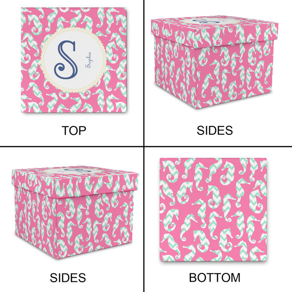 Sea Horses Gift Boxes with Lid - Canvas Wrapped - XX-Large - Approval