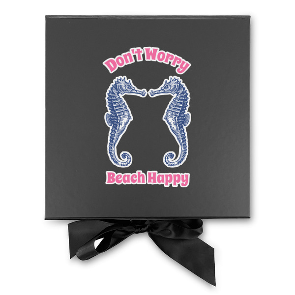 Sea Horses Gift Boxes with Magnetic Lid - Black - Approval