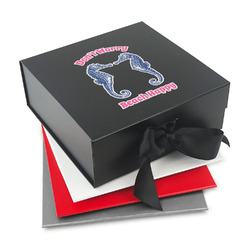 Sea Horses Gift Box with Magnetic Lid (Personalized)