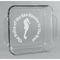 Sea Horses Glass Cake Dish - 8in x 8in (Personalized)