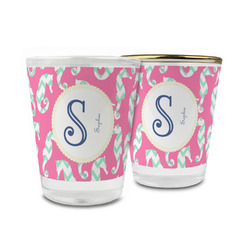 Sea Horses Glass Shot Glass - 1.5 oz (Personalized)