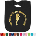 Sea Horses Foil Baby Bibs (Personalized)
