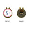 Sea Horses Golf Ball Hat Clip Marker - Apvl - GOLD