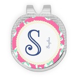 Sea Horses Golf Ball Marker - Hat Clip - Silver