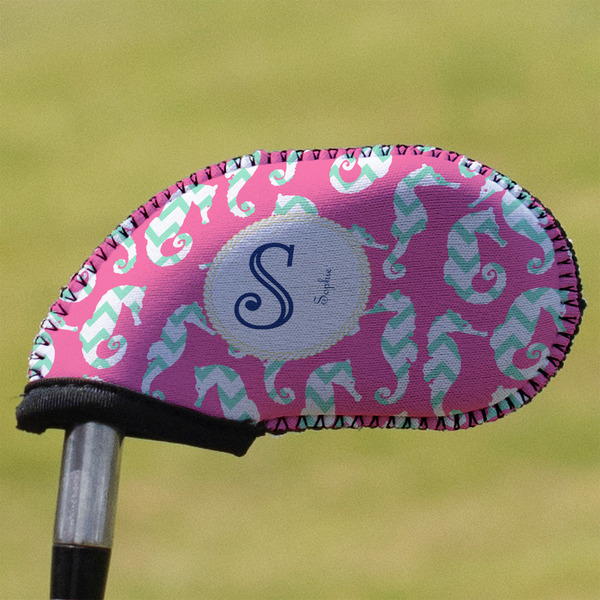 Sea Horses Golf Club Cover - Front