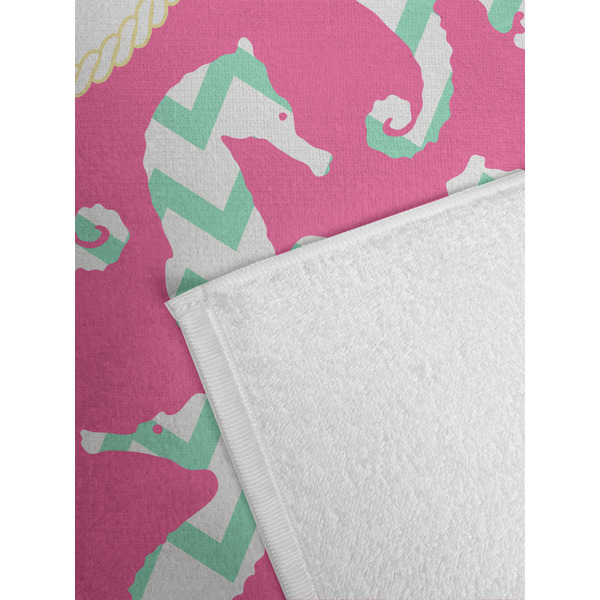 Sea Horses Golf Towel - Detail
