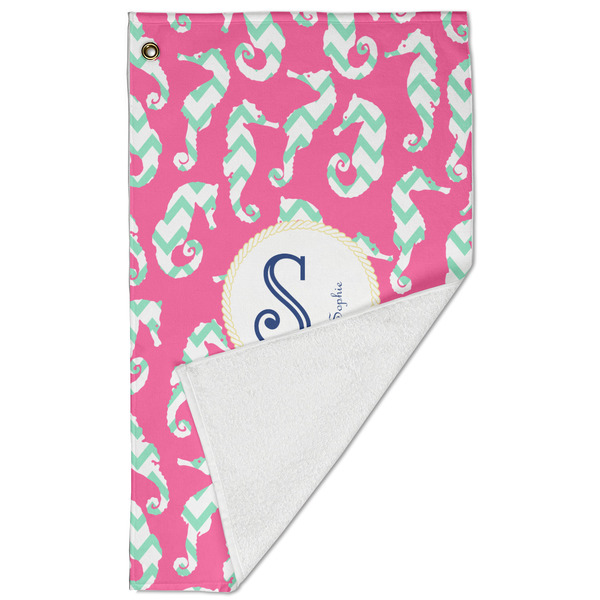 Sea Horses Golf Towel - Folded (Large)