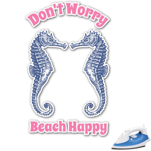 Custom Sea Horses Graphic Iron On Transfer - Up to 9"x9" (Personalized)