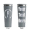 Sea Horses Grey RTIC Everyday Tumbler - 28 oz. - Front and Back