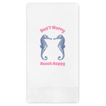 Sea Horses Guest Napkins - Full Color - Embossed Edge (Personalized)