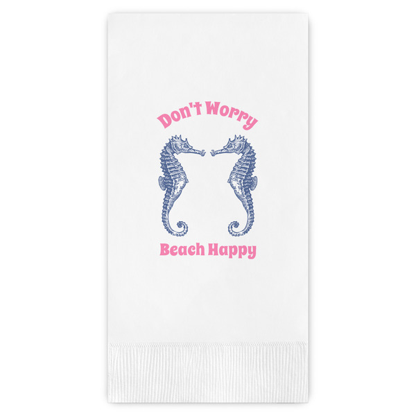 Custom Sea Horses Guest Towels - Full Color (Personalized)