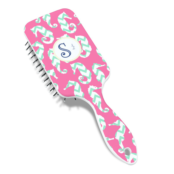 Sea Horses Hair Brush - Angle View