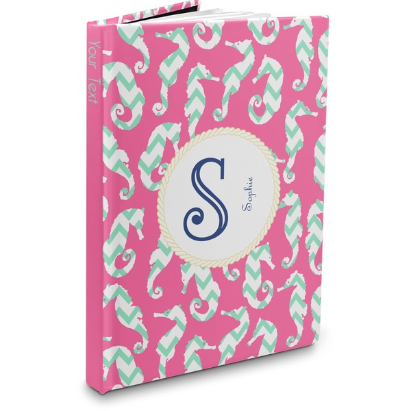 Custom Sea Horses Hardbound Journal (Personalized)