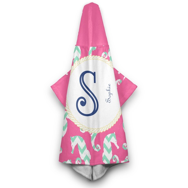 Sea Horses Hooded Towel - Hanging