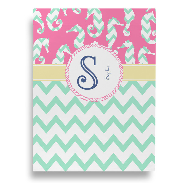 Sea Horses House Flags - Double Sided - BACK