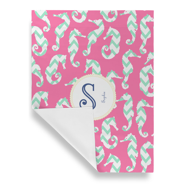 Sea Horses House Flags - Single Sided - FRONT FOLDED