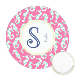 Sea Horses Printed Cookie Topper - Round (Personalized)