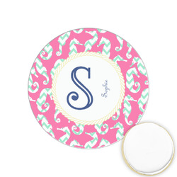 Sea Horses Printed Cookie Topper - 1.25" (Personalized)