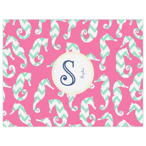 Sea Horses Indoor / Outdoor Rug - 6'x8' - Front Flat